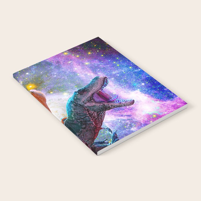 Chicken Riding Dinosaur In Space Notebook Gallery Image 2