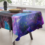 Chicken Riding Dinosaur In Space Tablecloth Gallery Image 3