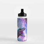 Chicken Riding Dinosaur In Space Water Bottle Gallery Image 2