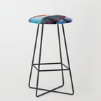 Chicken Riding Dinosaur In Space Stool Gallery Image 1
