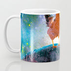 Chicken Riding Dinosaur In Space Coffee Mug Gallery Image 3