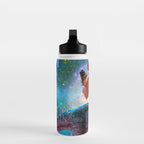 Chicken Riding Dinosaur In Space Water Bottle Gallery Image 3