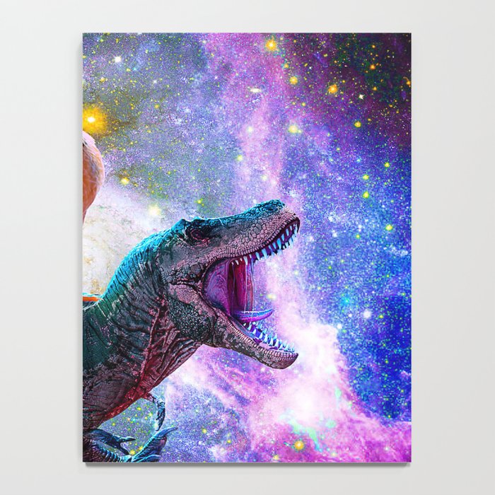 Chicken Riding Dinosaur In Space Notebook Gallery Image 4