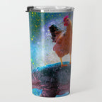 Chicken Riding Dinosaur In Space Travel Mug Gallery Image 3