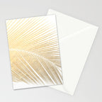 Palm leaf - gold Stationery Card Gallery Image 2