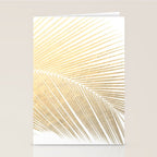 Palm leaf - gold Stationery Card Gallery Image 2