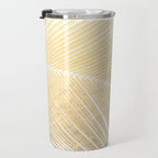 Palm leaf - gold Travel Mug Gallery Image 3