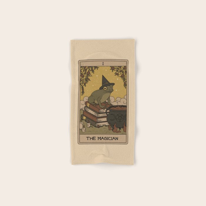 The Magician - Frog Tarot Bath Towel Gallery Image 1