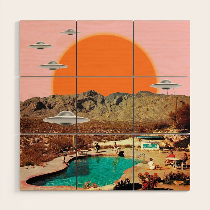 They've arrived! (Square) Wood Wall Art Gallery Image 1