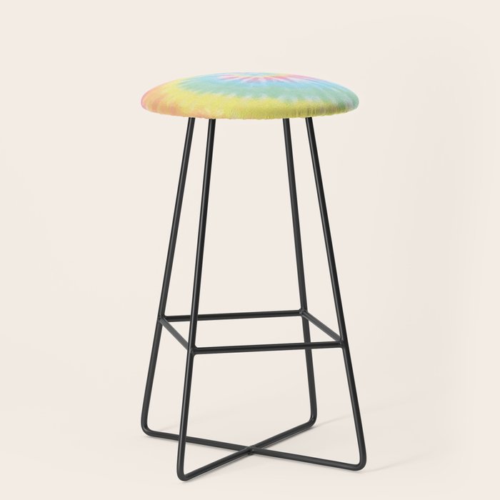 Pastel Tie Dye Stool Gallery Image 1