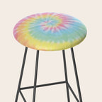 Pastel Tie Dye Stool Gallery Image 2