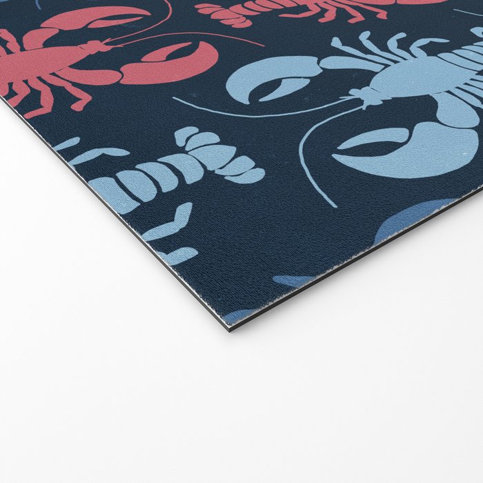 Lobster parade - navy Welcome Mat Gallery Image 2