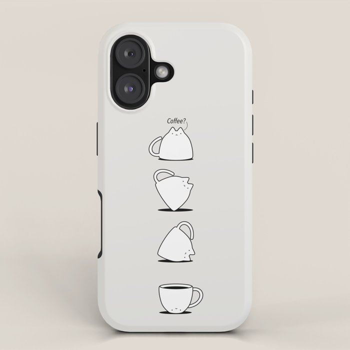 Coffee Cat 3: Coffee? iPhone Case Gallery Image 1