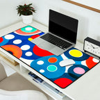 Circles: Colorful Mid Century Abstraction Desk Mat Gallery Image 2
