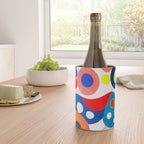 Circles: Colorful Mid Century Abstraction Wine Chiller Gallery Image 4