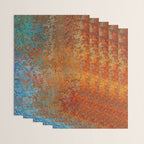 Vintage Rust, Copper and Blue Wrapping Paper Gallery Image 3