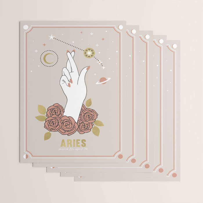 Aries Zodiac Series Wrapping Paper Gallery Image 3