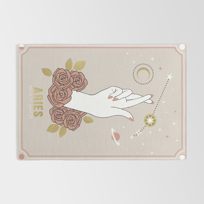 Aries Zodiac Series Rug Gallery Image 2