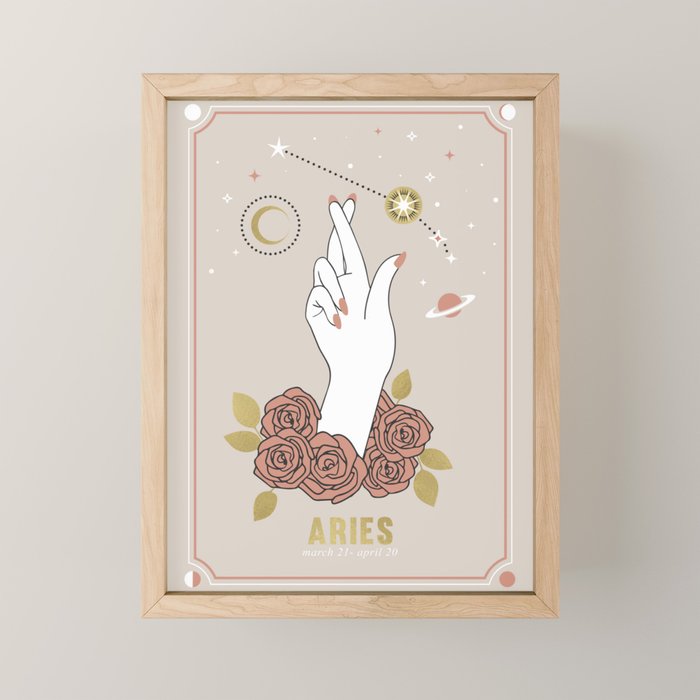 Aries Zodiac Series Mini Art Print Gallery Image 1