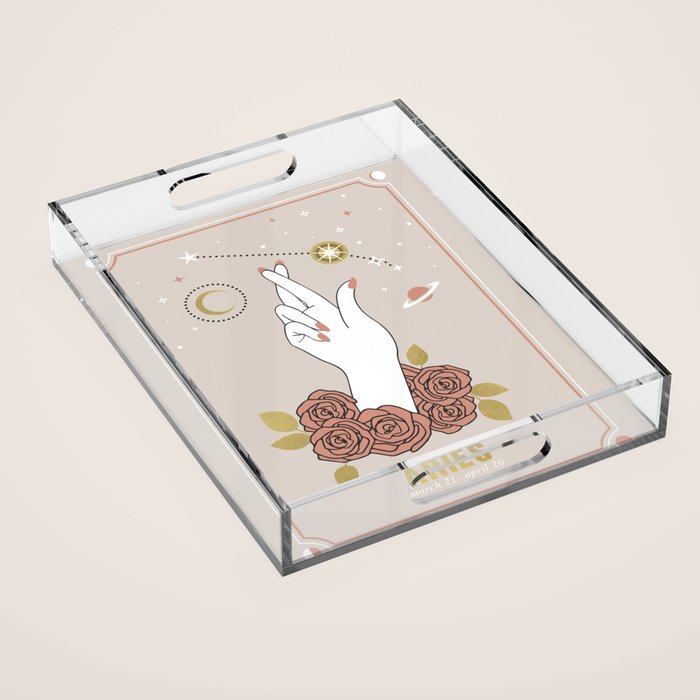 Aries Zodiac Series Acrylic Tray Gallery Image 1