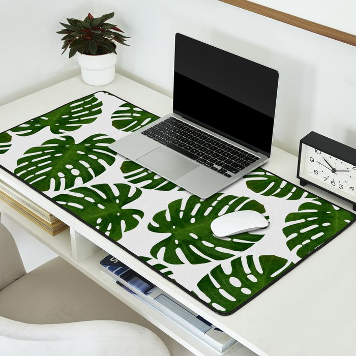 Monstera Leaf III Desk Mat Gallery Image 2