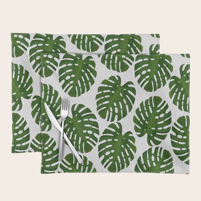 Monstera Leaf III Placemat Gallery Image 1