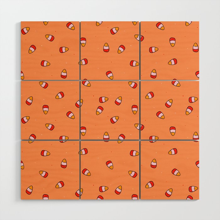 Candy Corn Print Wood Wall Art Gallery Image 1