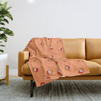 Candy Corn Print Throw Blanket Gallery Image 1