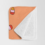 Candy Corn Print Throw Blanket Gallery Image 3