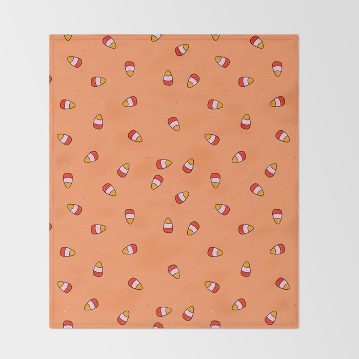 Candy Corn Print Throw Blanket Gallery Image 2