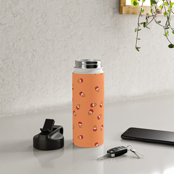 Candy Corn Print Water Bottle Gallery Image 4