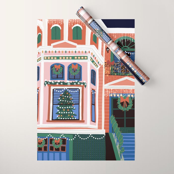 Christmas lights Wrapping Paper Gallery Image 1