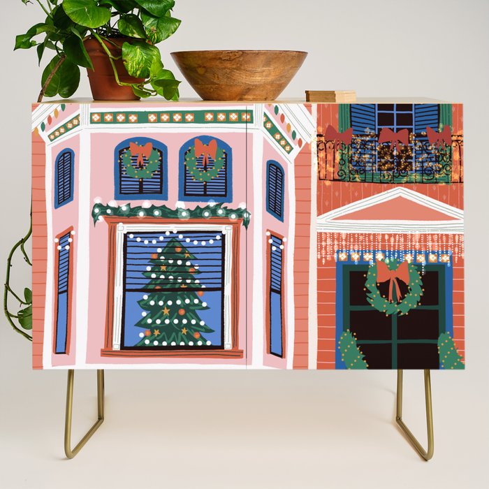 Christmas lights Credenza