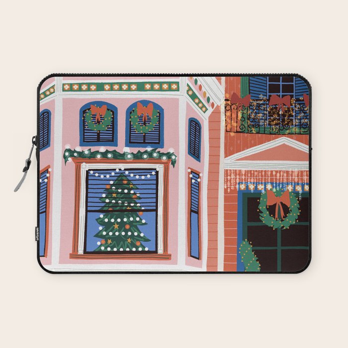 Christmas lights Laptop Sleeve Gallery Image 1