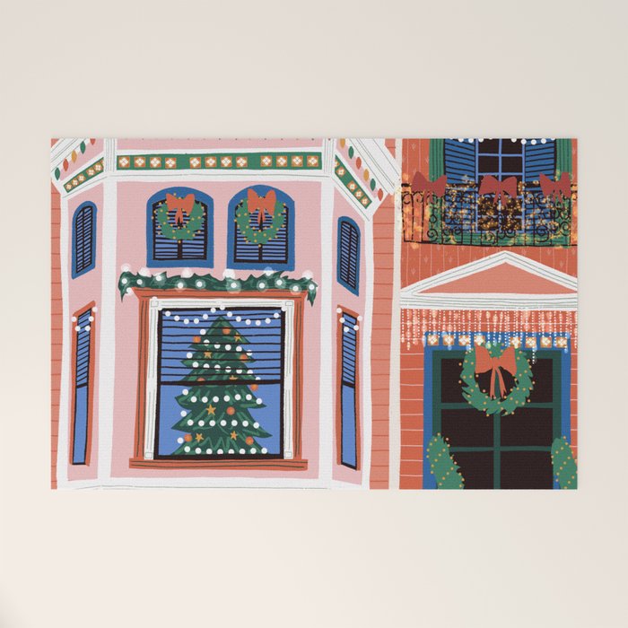 Christmas lights Welcome Mat Gallery Image 1