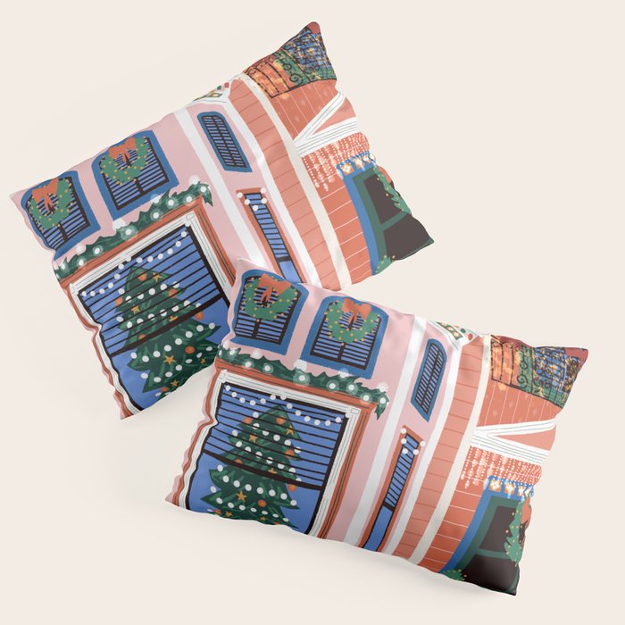 Christmas lights Pillow Sham Gallery Image 1