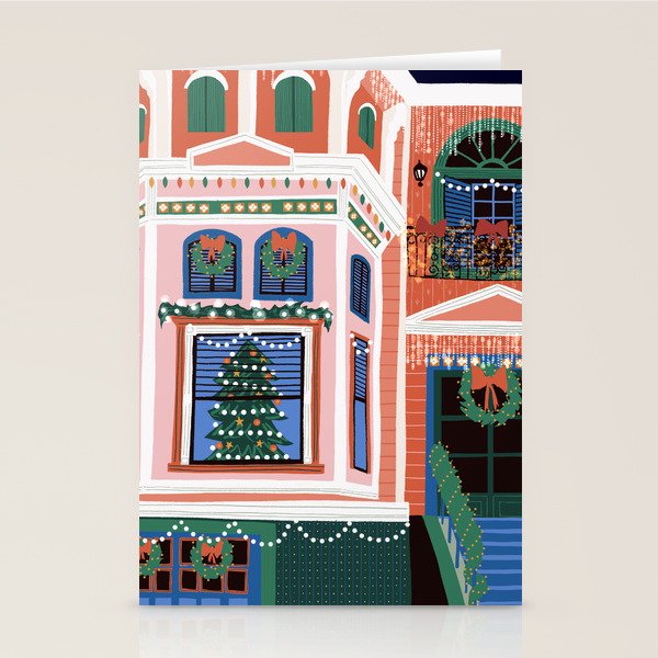 Christmas lights Stationery Card Gallery Image 1