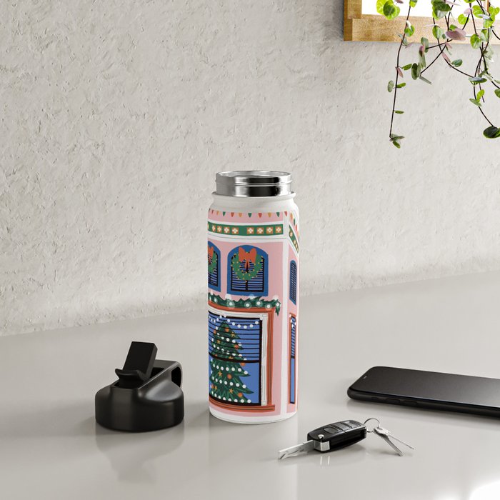 Christmas lights Water Bottle Gallery Image 4