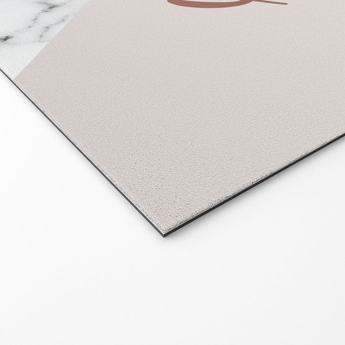 Hello Gorgeous, Rose Gold, Pink, Marble Welcome Mat Gallery Image 2