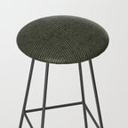 boho triangle stripes - olive green Stool Gallery Image 2