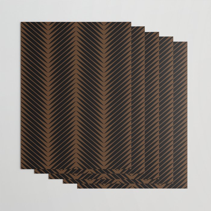 Palm Leaf Pattern - Dark Earthy Wrapping Paper Gallery Image 3