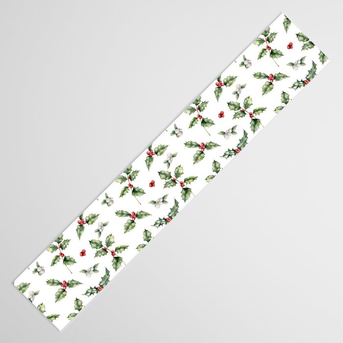 Christmas Holly Table Runner Gallery Image 3