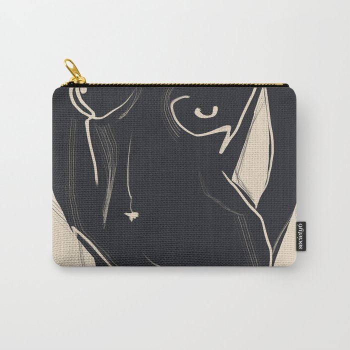 Abstract Art Nude 5 Carry All Pouch Gallery Image 1