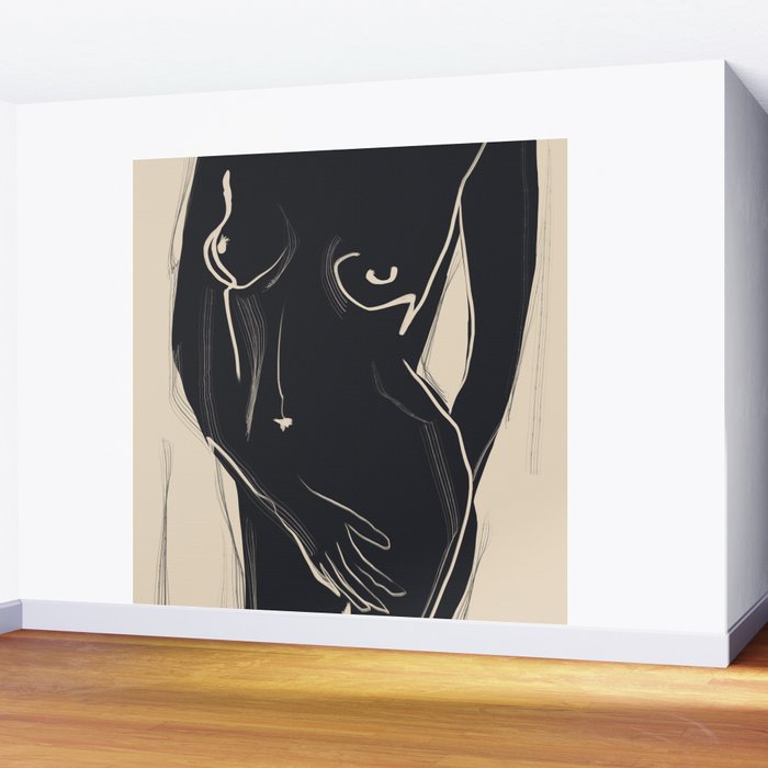 Abstract Art Nude 5 Wall Mural Gallery Image 2
