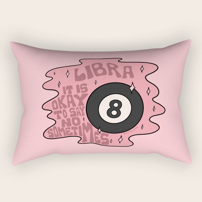 Libra Magic 8 Ball Rectangular Pillow Gallery Image 2