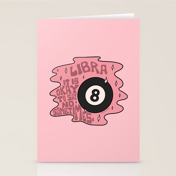 Libra Magic 8 Ball Stationery Card Gallery Image 2