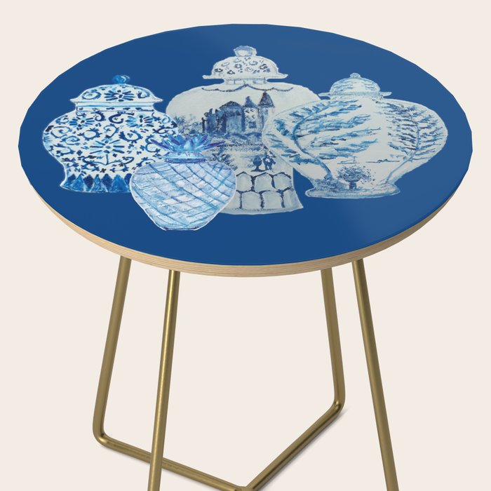 4 Four 4 Blue and White Ginger Jars  Side Table Gallery Image 2