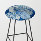 4 Four 4 Blue and White Ginger Jars  Stool Gallery Image 2