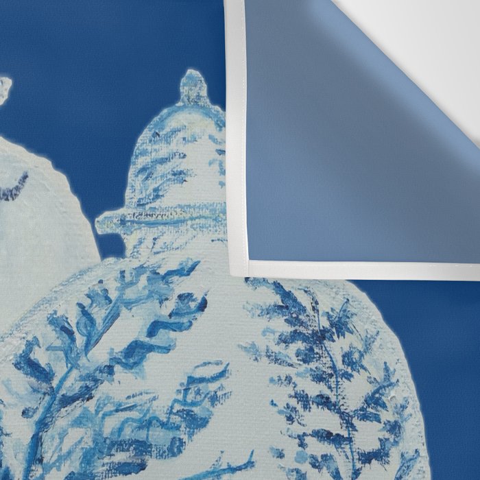 4 Four 4 Blue and White Ginger Jars  Wall Tapestry Gallery Image 3