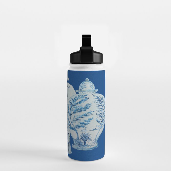 4 Four 4 Blue and White Ginger Jars  Water Bottle Gallery Image 2